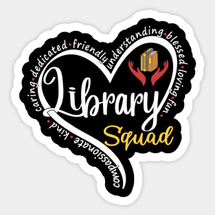 Library Squad Cool Bookworm gift Sticker